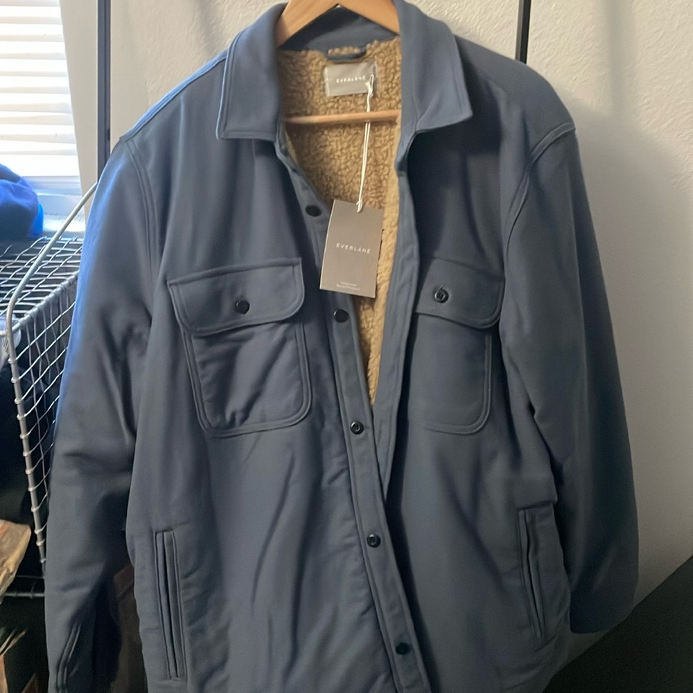 Everlane fleece lined overshirt